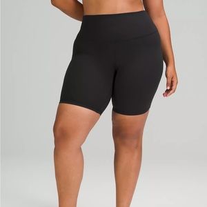 Lululemon high rise 8 inch shorts